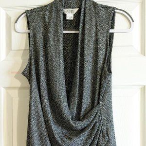 Cowl neck sparkly top